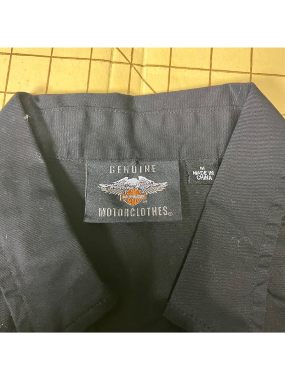 Harley-Davidson Womens Sleeveless Black Button-Up Shirt Size M - Picture 5 of 5